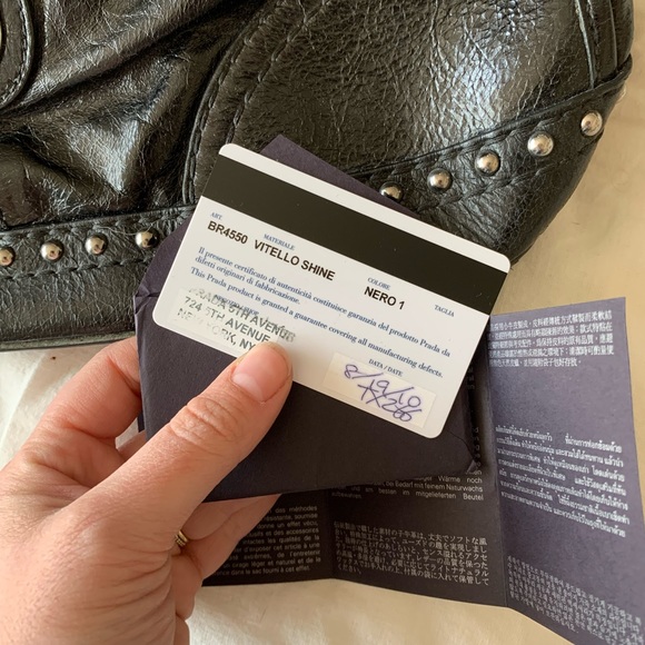 Prada BR4550 leather shoulder bag - Picture 5 of 5